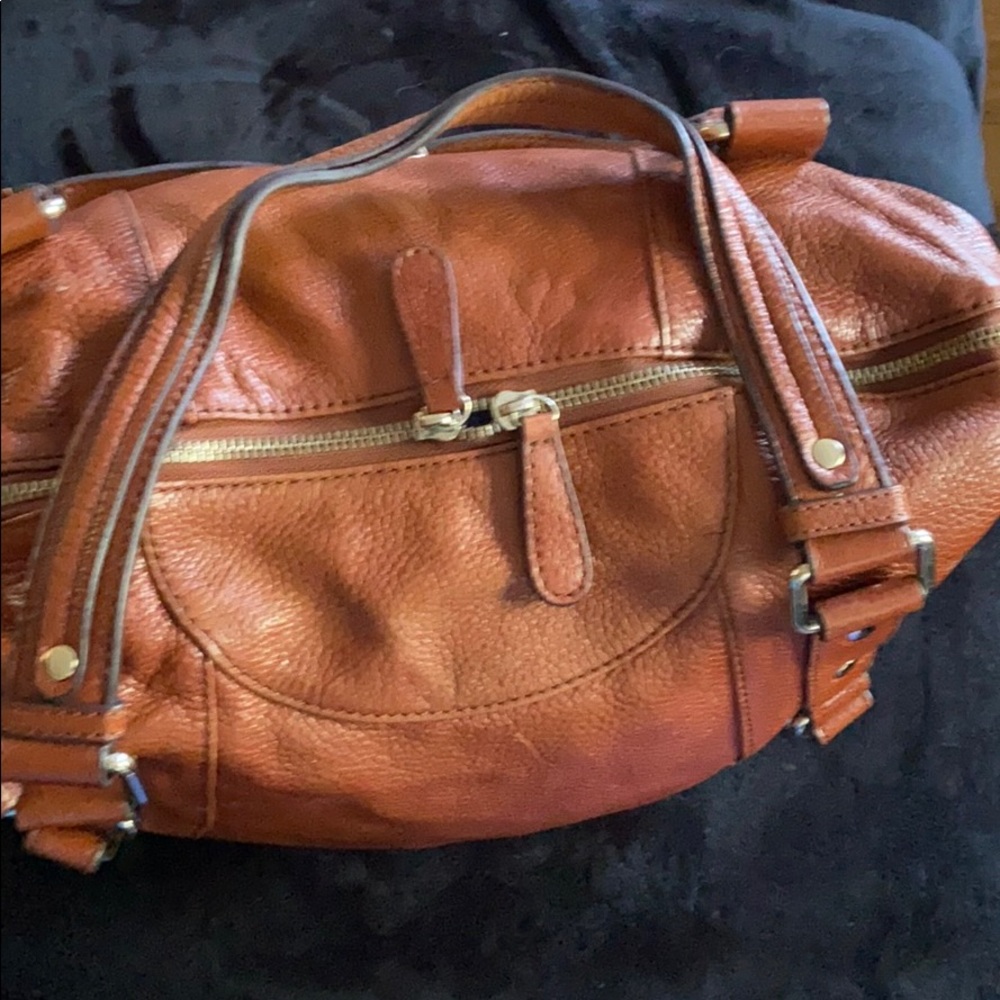 KGB Black Label leather bag